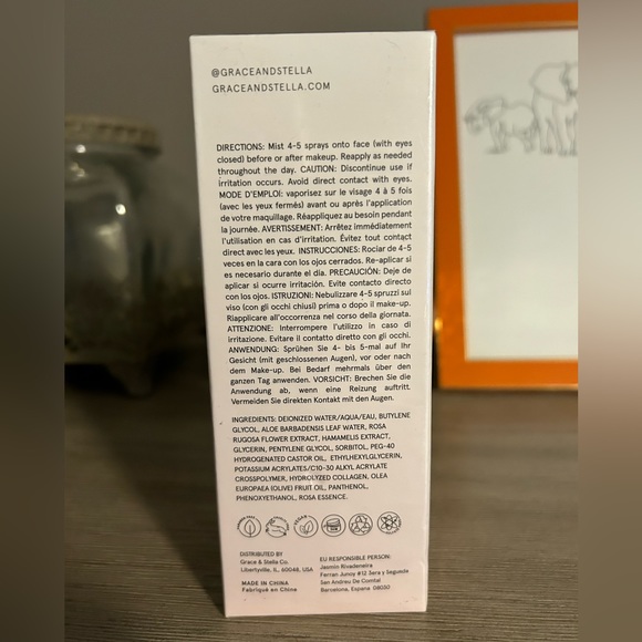 Grace & Stella Rose Hydrating Facial Spray - NEW - Picture 5 of 6